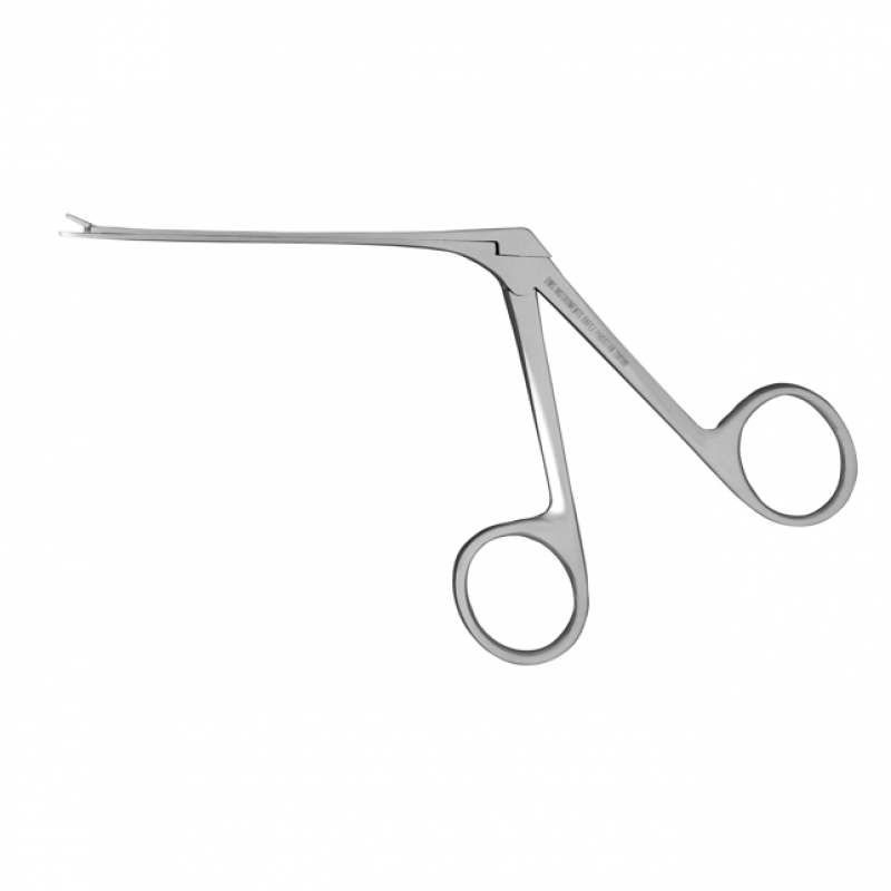 402-Hartmann Micro Ear Forceps, Delicate, Serrated, Working Length 8 Cm, Straight, 0.8 X 6Mm
