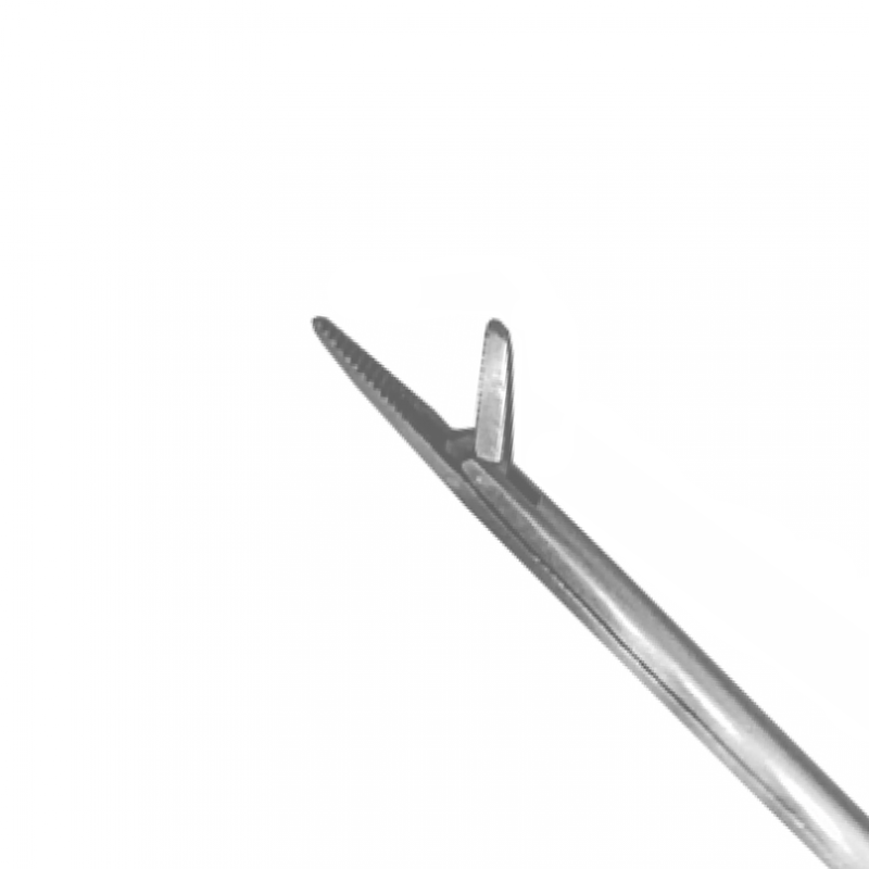 402-Hartmann Micro Ear Forceps, Delicate, Serrated, Working Length 8 Cm, Straight, 0.8 X 6Mm