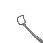 328-Adenoid Curette, Reverse Curved, 21Cm, Size 3