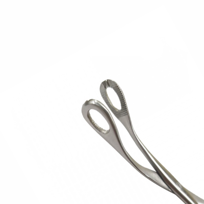 865-Blohmke Tonsil Forceps, Curved, Length 21 Cm