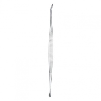 866-Tonsil Dissector, Spoon With Teeth, Sharp Lancet Tip, 21.5 Cm