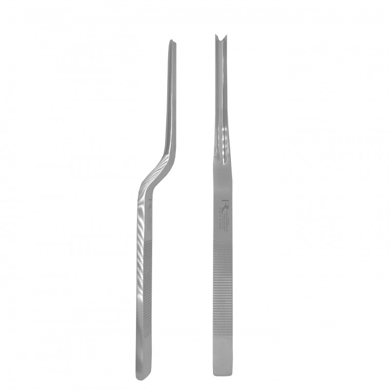 263-Killian-Claus Septum Gouge, Bayonet, 5 mm Wide, 16.5 cm Long V-Shaped